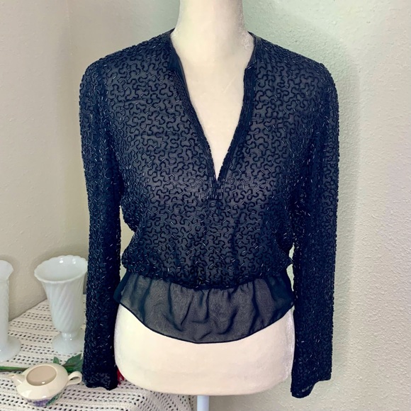 Giorgio Beverly Hills Tops - Vintage 80s Giorgio Beverly Hills Blouse, size S